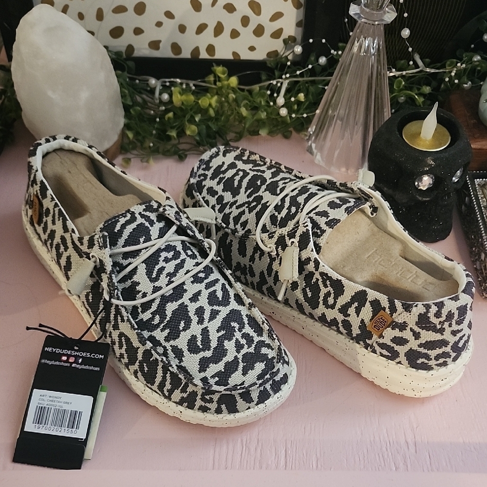 Hey Dude Women's Leopard Print Shoes